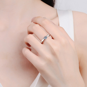 Nouvelle bague pour femme en argent S925, motif croix étoilée, luxe léger, exquise, polyvalente, bijoux <span class=keywords><strong>de</strong></span> mariage <span class=keywords><strong>de</strong></span> haute qualité, vente en gros - Product Image 5