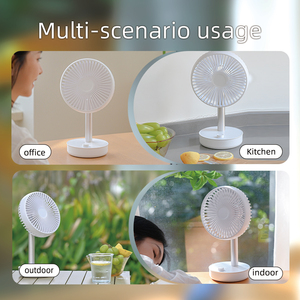 Ventilateur de bureau USB oscillant et réglable à 100 vitesses, ventilateur de refroidissement personnel ultra silencieux avec minuterie pour le bureau et la maison - Product Image 5