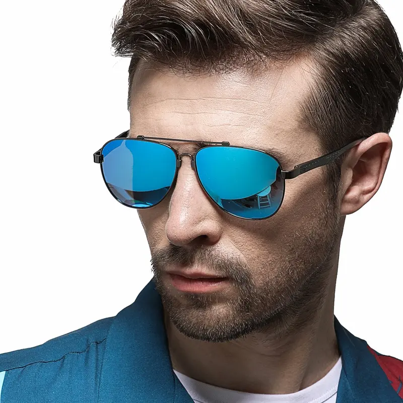 مكبرة الجملة الراقية الذاكرة المعادن إطار المغنيسيوم الألومنيوم الاستقطاب UV400 الرجال نظارات شمسية