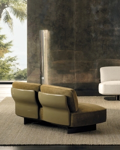 Premium Italian Design Geometric Modular <b>Sofa</b> Luxury Sectional Couch with Metal Detail <b>for</b> Hotel Lobby - Product Image 3