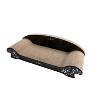 Présentoir à griffoirs pour chats en carton durable avec un design moderne et une structure stable pour les animaleries et les vitrines domestiques