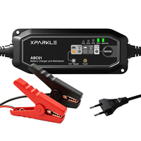 Chargeur de batterie au plomb 12V Xparkle avec mode de charge intelligent et mode de réparation pour voitures, motos, camping-cars et camions