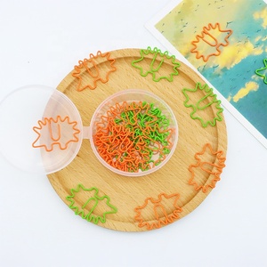 Clips de Papel con Forma de Erizo en Existencia, Metálicos Naranja y Verde de 30-35 mm para Oficina/Escuela/Hogar/Regalo - Product Image 1