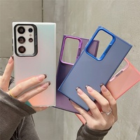 Étui de téléphone en TPU mat IMD à dégradé de couleurs tendance pour Samsung S25 S24 S23 S22 S21 S20 Ultra Plus A51 A52 A72 A73 A71 A23 A13