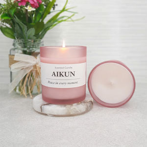 Bougie aromatique personnalisée AIKUN, bougie parfumée en cire de soja naturelle avec emballage à étiquette privée pour mariage - Product Image 5