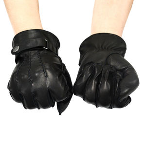 <b>Men</b> Genuine <b>Leather</b> <b>Gloves</b> Real Sheepskin Goatskin Winter <b>Driving</b> <b>Gloves</b> <b>for</b> Pilot <b>Men</b> - Product Image 4