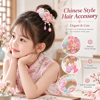 Élastiques à Cheveux pour Enfants 2026 Nouveau Style Super Féerique Vintage Floral Papillon Mignon Haute Élasticité Filles Style Princesse