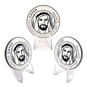 定制标志金属模具邮票软珐琅周年纪念迪拜阿拉伯联合酋长国阿联酋徽章纪念品挑战硬币 - Product Image 1