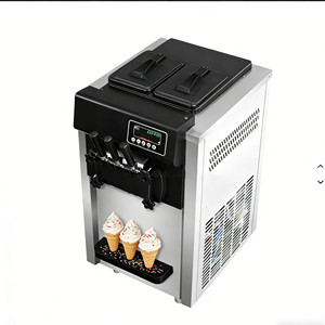 Máquina de helado suave de alta capacidad para mesa con bomba de aire para supermercados, centros comerciales, hoteles, buffets, dispositivo de ahorro de energía rápido. - Product Image 3