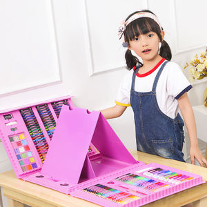 176 pcs rosa arcobaleno cancelleria art set regalo per i bambini - Product Image 3