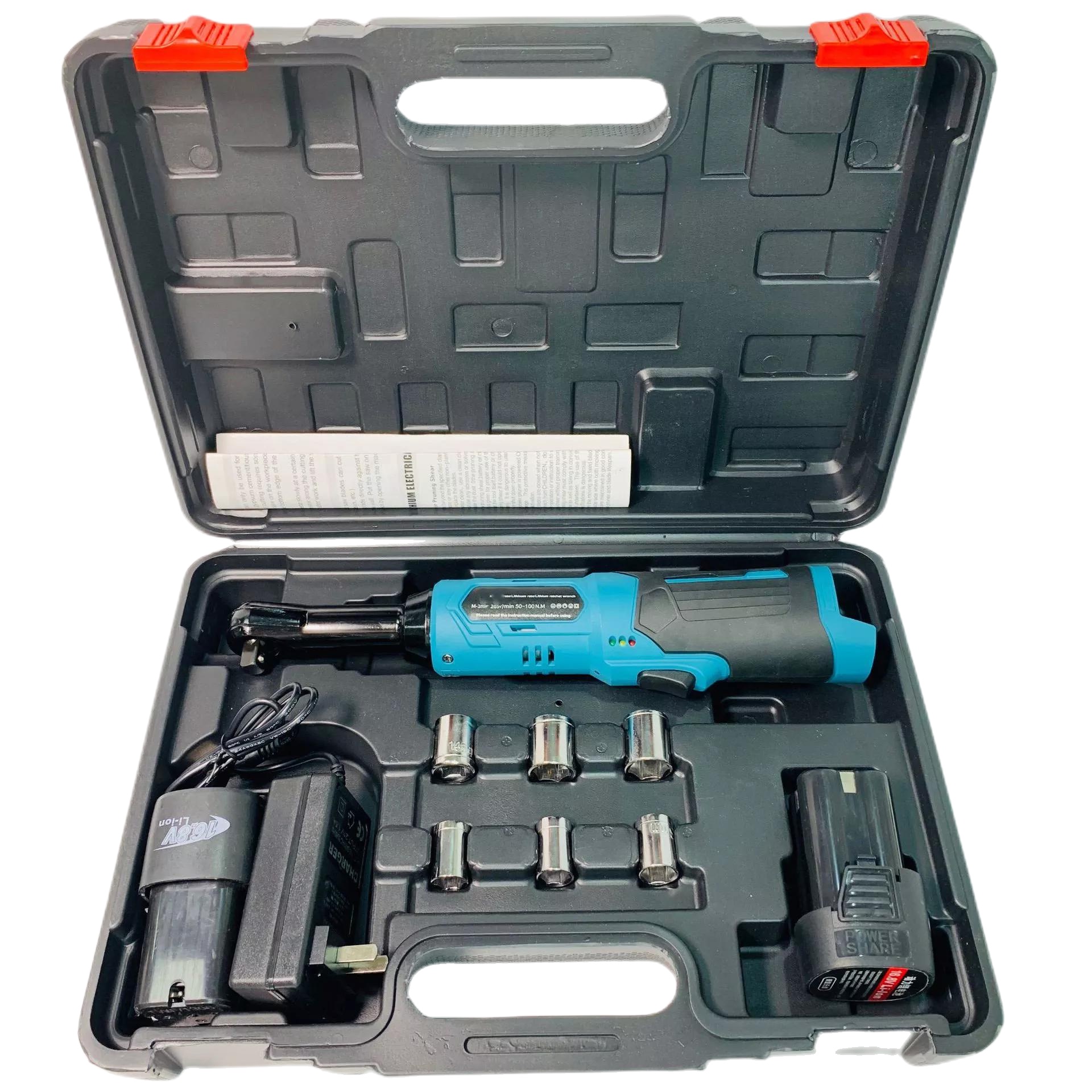 Беспроводной Электрический гаечный ключ, 12 В, С Храповым механизмом, с длинной головкой, беспроводной Электрический регулируемый