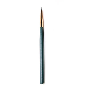 Green Frosted Handle Liner Nail Art Brush for Gel <b>Polish</b> Painting Drawing Professional Nail Salon - Product Image 1