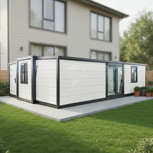 บ้านตู้คอนเทนเนอร์จีนขนาด 20 ฟุต 40 ฟุต สำหรับเดินทางพักผ่อน บ้านเคลื่อนที่สำเร็จรูป บ้านวิลล่าสำเร็จรูป บ้านแบบแผงแซนวิช - Product Image 1