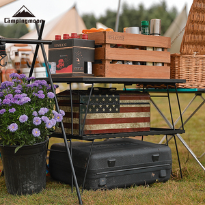 Ingrosso Ingrosso Portatile All'aperto da Viaggio Campeggio Escursioni Doppio Barbecue Pieghevole Tavolo da Picnic <span class=keywords><strong>Set</strong></span> - Product Image 6