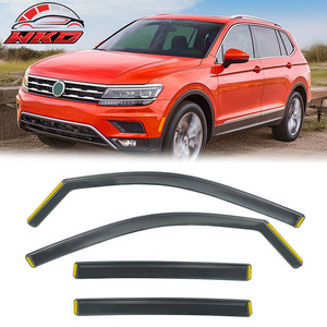Pour Volkswagen Tiguan 18-24, déflecteurs de pluie pour vitres latérales VW, protection des portières de voiture, PC - Product Image 1