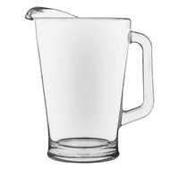Pichet à lait transparent pour bière Pichet à jus de bière Pichet à eau en plastique dur de 1500ml pour Belle-Vue Bloemenbier