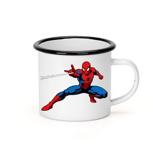 Vaso esmaltado retro Marvel Spider-Man estilo cómico vintage vaso <span class=keywords><strong>de</strong></span> acero inoxidable portátil <span class=keywords><strong>de</strong></span> 10oz para acampar y fiestas <span class=keywords><strong>de</strong></span> superhéroes - Product Image 2