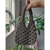 Sac à main de luxe en strass tressé à la main, idéal pour les femmes