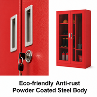Armoire de sécurité incendie en acier robuste et moderne pour les outils de lutte contre l'incendie dans les entrepôts, les usines de fabrication, les centres commerciaux, l'extérieur