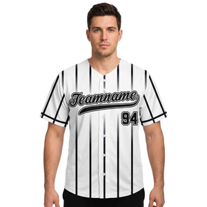 Maillot de baseball unisexe personnalisé, impression par sublimation, nom de l'équipe, logo, respirant, 100% polyester, manches courtes, toutes saisons, sport adulte - Product Image 6