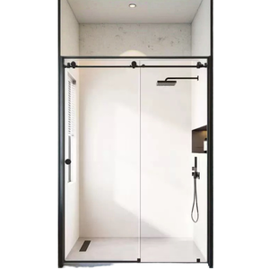 Oem hiện đại đơn giản phong cách không khung nhôm vòi hoa sen cửa Con lăn lớn bán Hot trượt bao vây cho phòng ngủ phòng tắm khách sạn biệt thự - Product Image 4