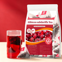 Thé froid à l'hibiscus Sabdariffa, thé aux fleurs de roselle parfumées à l'hibiscus, infusion chaude/froide, 2g x 30 sachets