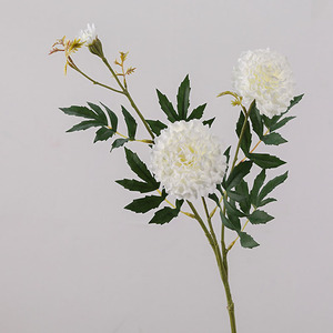 Flores Artificiales de Caléndula de 3 Cabezas, Pequeñas Flores Artificiales Frescas para Decoración del Hogar, Sala de Estar, Dormitorio, Mesa, Boda, Fiesta, Decoración Rústica - Product Image 3