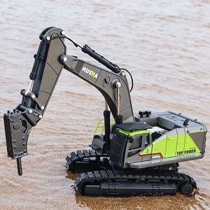 Huina Kids Diecast Construction Site Foreuse Camion <span class=keywords><strong>Jouet</strong></span> 1/50 Échelle 1723 Heavy Duty Alliage Drill Digger Camion pour Enfants - Product Image 6