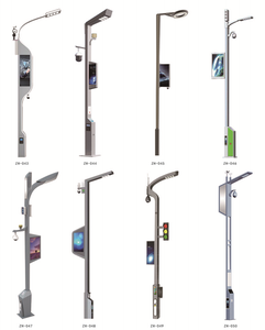 Nhà Máy Bán buôn đa giác nhôm thông minh LED ánh sáng đường phố cực với máy ảnh CCTV không thấm nước - Product Image 5