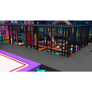 Customized Large Indoor Trampoline Park for Adult and Children Equipment with Ball <b>Pool</b> and Devil <b>Slides</b> Electronics Video Games - Product Image 2