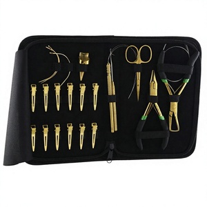Kit de Herramientas de Acero Inoxidable de Buena Calidad para Extensiones de Cabello: Abridor y Cerrador de Anillas Micro, Enhebrador de Bucles, Clips Separadores - Product Image 1