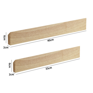 Support de rangement pour couteaux de cuisine, porte-couteaux mural en bois massif, support magnétique pour couteaux - Product Image 5