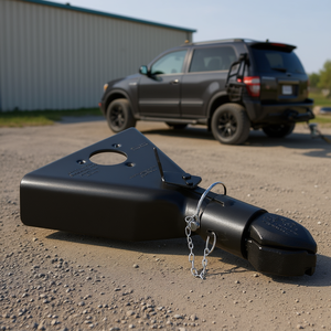 Acoplador de Remolque Tipo A de Alta Resistencia, Capacidad de 7000 Libras, Bola de Enganche de 2 Pulgadas, Revestimiento Negro, para SUVs y Remolques Utilitarios - Product Image 2