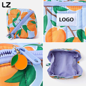 LZ impresión personalizada abierta plana caja de maquillaje bolsa de viaje bolsa de cosméticos conjunto organizador de maquillaje impermeable para mujeres uso diario - Product Image 3