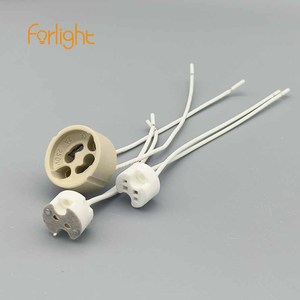 Gốm LED tuya GU10 bóng đèn cơ sở Nam 250V GU10 Đèn trần gốm chủ cắm adapter phích cắm điện ổ cắm MR16 - Product Image 2