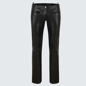 Pantalon en cuir d'hiver personnalisé PIHA SPORTS, pantalon en cuir tendance pour femmes, pantalon en cuir sexy italien noir en peau d'agneau souple, pantalon de motard - Product Image 1