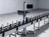Machine de codage laser CO2 haute vitesse pour tuyaux d'eau en plastique, marquage de date, gravure CNC haute productivité DXF