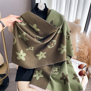 Nuevo Chal Simple de Otoño e Invierno con Estampado de Estrellas de Cinco Puntas, Decorado, de Doble Cara y Cálido para Usar por Fuera - Product Image 2