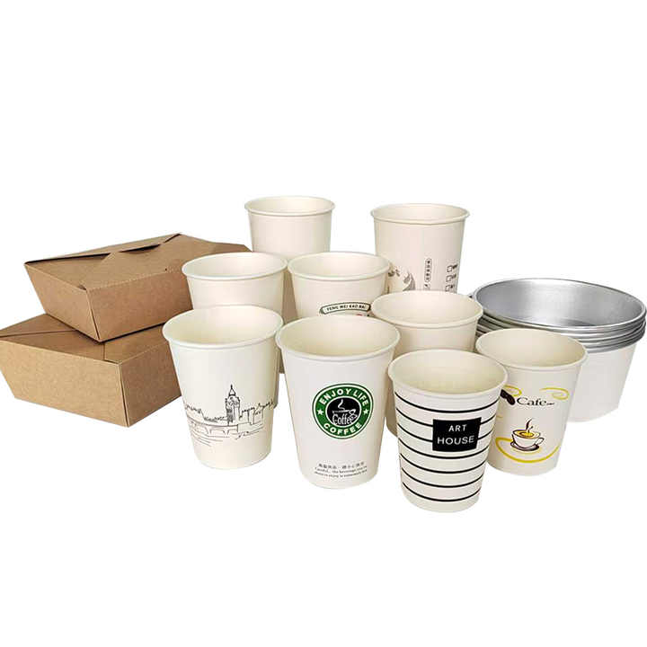 Fast Food Disposable Printed Paper Cups for Food Packaging Disposable