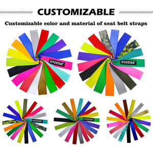 2インチ KYOSTAR レーシングカー用安全ベルト/安全ハーネス、超ソフトヘビーデューティーショルダーパッド付き、4点式、レッド - Product Image 4