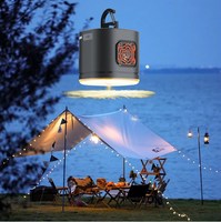 Linterna de Camping RGB Recargable Popular, Luz Colorida Magnética, Mini Lámpara Colgante para Tienda de Campaña con Repelente de Mosquitos