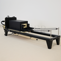 Reformer de Pilates de Aleación de Aluminio de Alta Resistencia con Barra Deslizante para Pies, Equipo Profesional para Entrenamiento en Estudio y en Casa