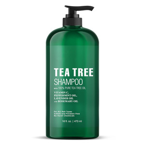 Champú de Árbol de Té 100% Puro de Marca Privada con Aceite de Menta, Lavanda y Romero - Product Image 2