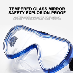MASK100 Новая маска для дайвинга, силиконовая, с большой рамой, с линзами из закаленного стекла или поликарбоната, очки для дайвинга, снаряжение для плавания для взрослых - Product Image 6