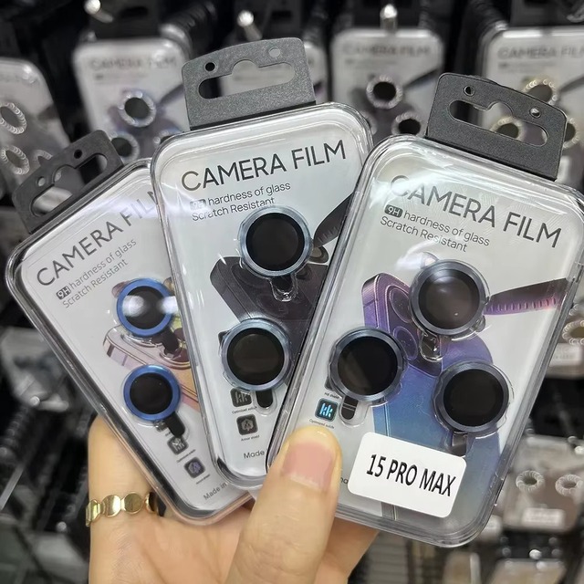 Wholesale Price for Iphone 17 16 Pro Max 14 15 Pro Max Phone Camera Lens Protector CD Texture Lens Tempered Glass
