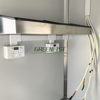 Remorque alimentaire mobile avec réfrigérateur pour usage extérieur, capacité personnalisable, conception à 2 roues, acier inoxydable résistant à la rouille