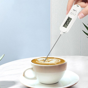 Digital Probe <b>Thermometer</b> White Stainless Steel Waterproof Automatic Shutdown For Coffee Tea Food Measurement - Product Image 1