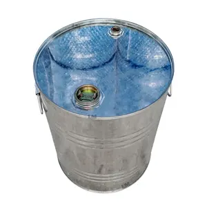 Galvanized Steel Tight Head 50L Drums 13 Gallon Recyclable Barrel Bucket For Oil Storage
