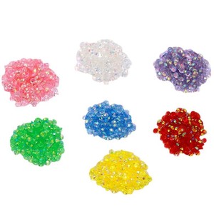 Strass pour ongles en résine AB, dos plat, pierres de cristal rondes éblouissantes pour décorations de manucure, 3 mm, multicolores, vente en gros - Product Image 5