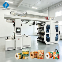 Máquina de Impresión Flexográfica Compacta con Engranajes Planetarios para Pequeñas Empresas, para Películas Plásticas LDPE/HDPE/PE/PP/BOPP/PVC